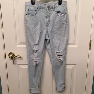 high waisted jeans
